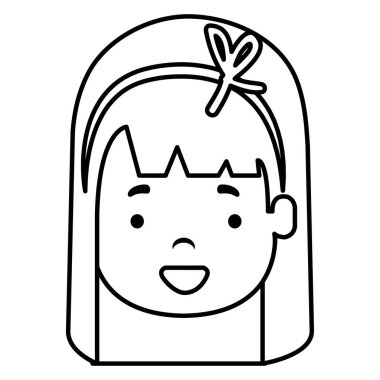 küçük kız kafa simgesi