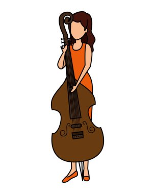 Çello çalan kadın