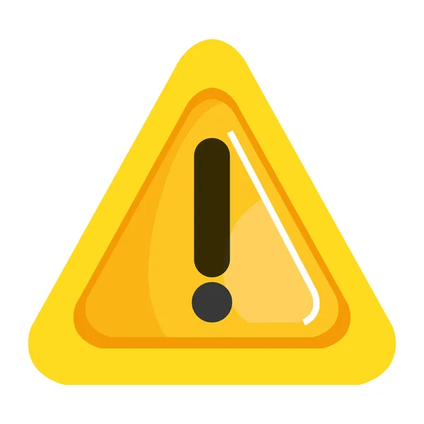 Signo de alerta triángulo icono — Vector de stock