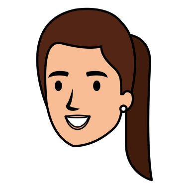 güzel ve genç kadın baş