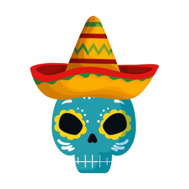 meksika şapkalı ölüm maskesi