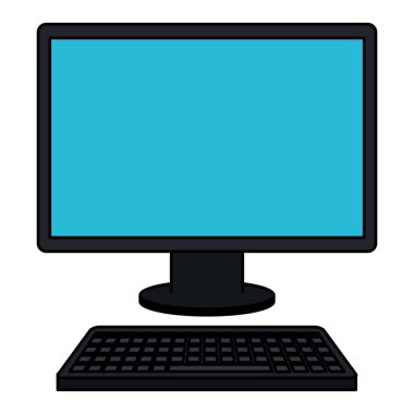 Masaüstü bilgisayar izole kutsal kişilerin resmi