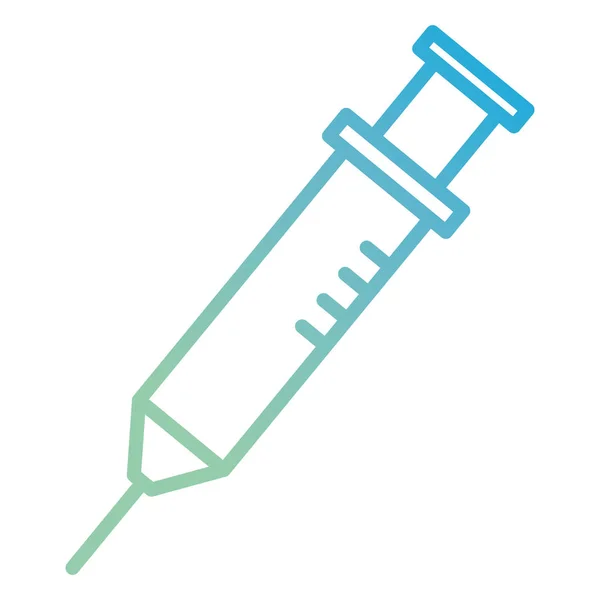 Icône isolée par injection médicale — Image vectorielle