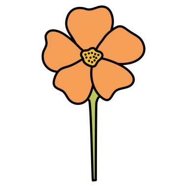 güzel çiçek dekoratif simgesi