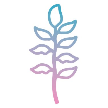 şube ile dekoratif simgesi yapraklar