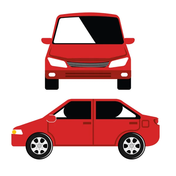 Car vehicle flont icon — Stock Vector