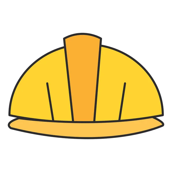 Helm bouw geïsoleerde pictogram — Stockvector
