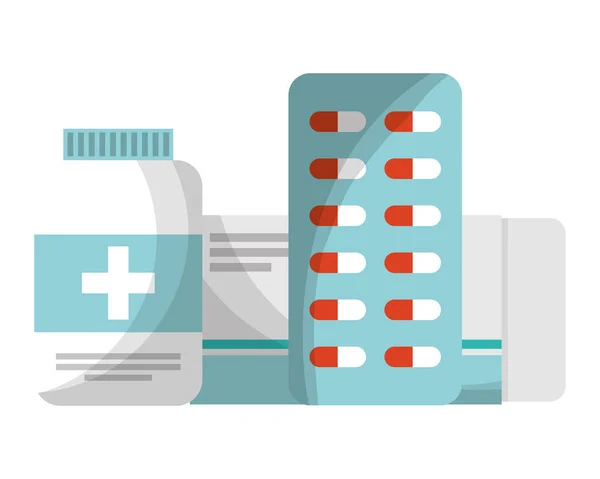 Medicina médica farmácia —  Vetores de Stock