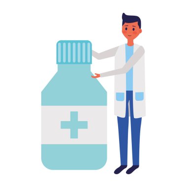 doktor adam ilaç şişesi