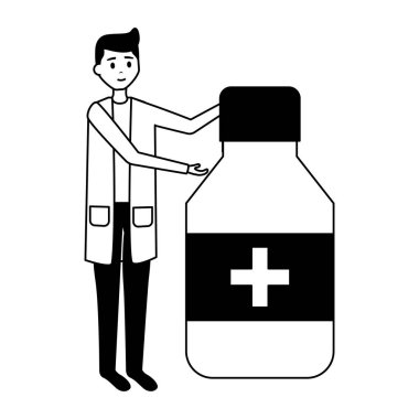 doktor adam ilaç şişesi