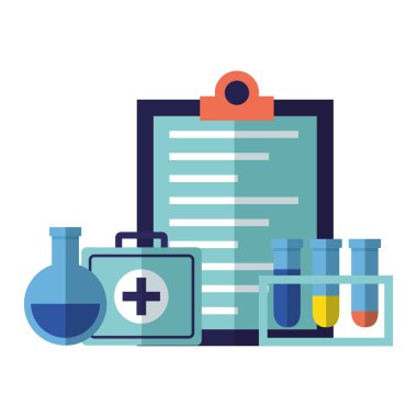 tıbbi şişeler bavul panosu