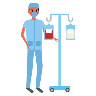 iv standlı cerrah adam