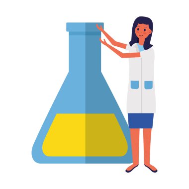 doktor kadın test tüpü