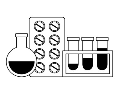 tıbbi şişeler ve haplar