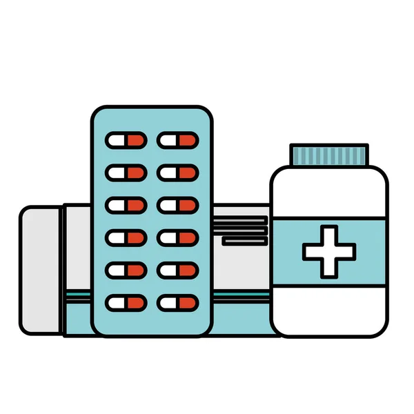 Medicina medica farmacia — Vettoriale Stock