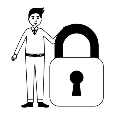 işadamı ve asma kilit