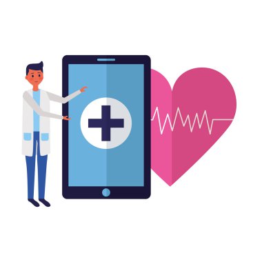 doktor akıllı telefon kalp atışı