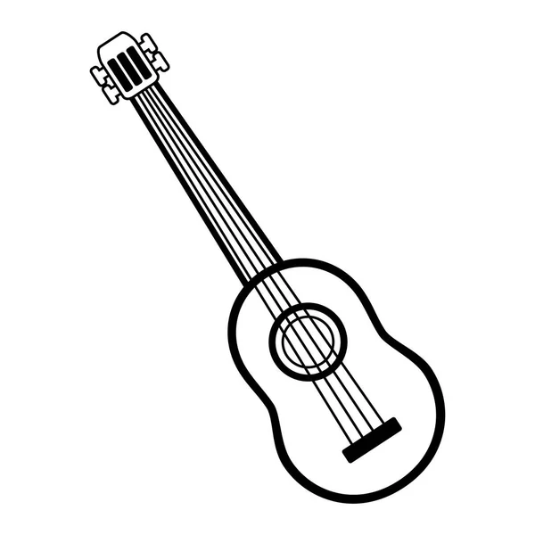Strumento musicale per chitarra — Vettoriale Stock
