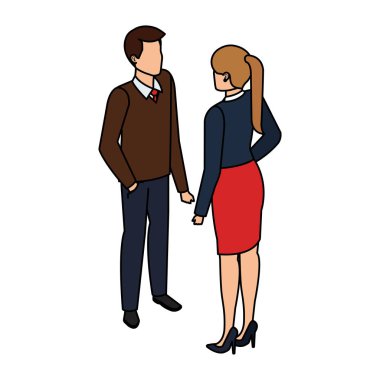 iş çift avatarlar karakter konuşuyor