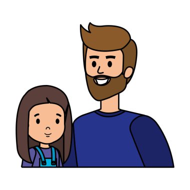 Baba ile kızı karakterler