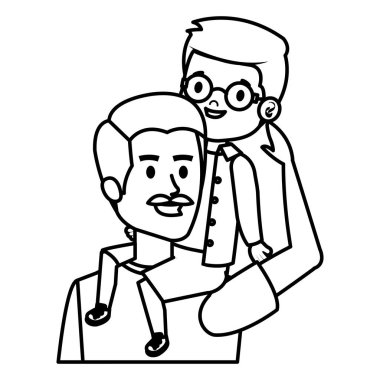 oğul karakterli genç baba