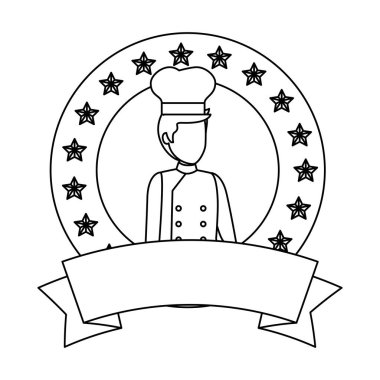 genç şef avatar karakter