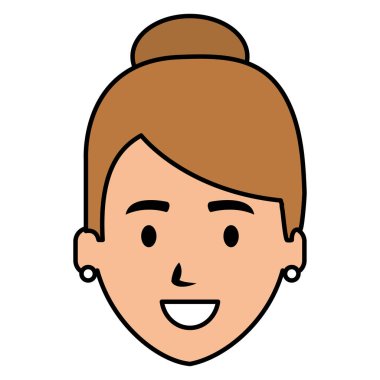 güzel bir kadın baş avatar karakter