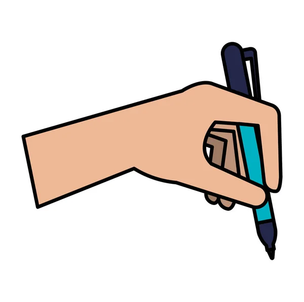 Handschrift met pen — Stockvector