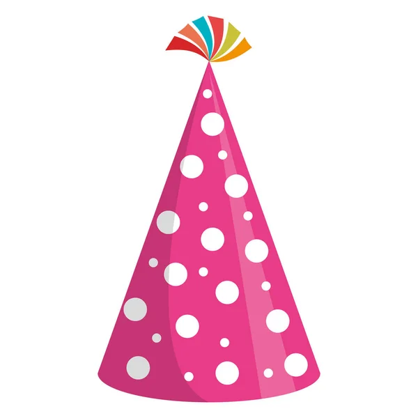 Party hat isolated icon — Stock Vector