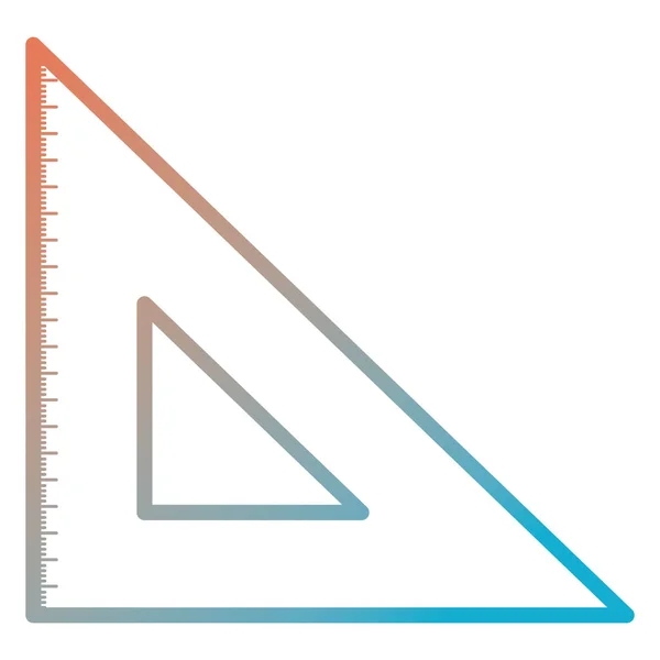 Scuola di regola geometrica triangolare — Vettoriale Stock