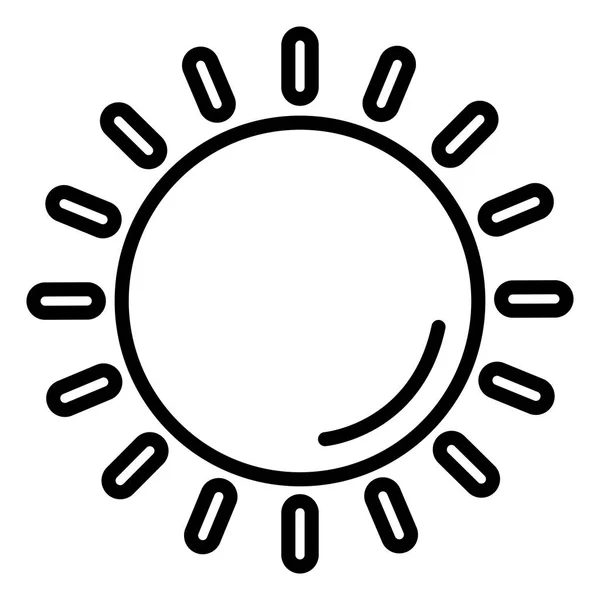 Summer sun isolated icon — Stock Vector