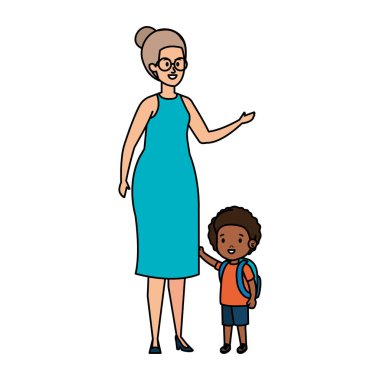 Küçük oğul karakterli Genç Anne