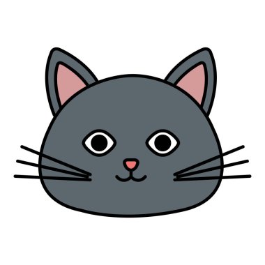 sevimli kedi kafa Evcil hayvan dostu