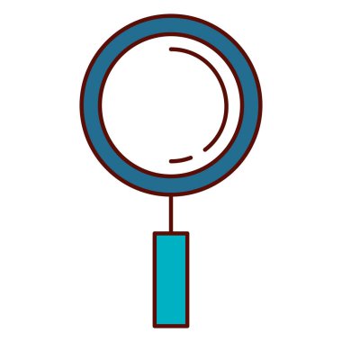 Büyüteç izole simgesini