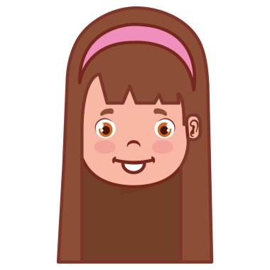 küçük kız kafa simgesi