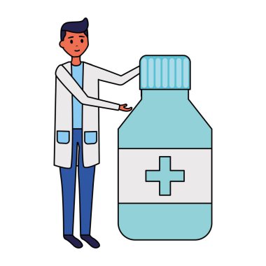 doktor adam ilaç şişesi