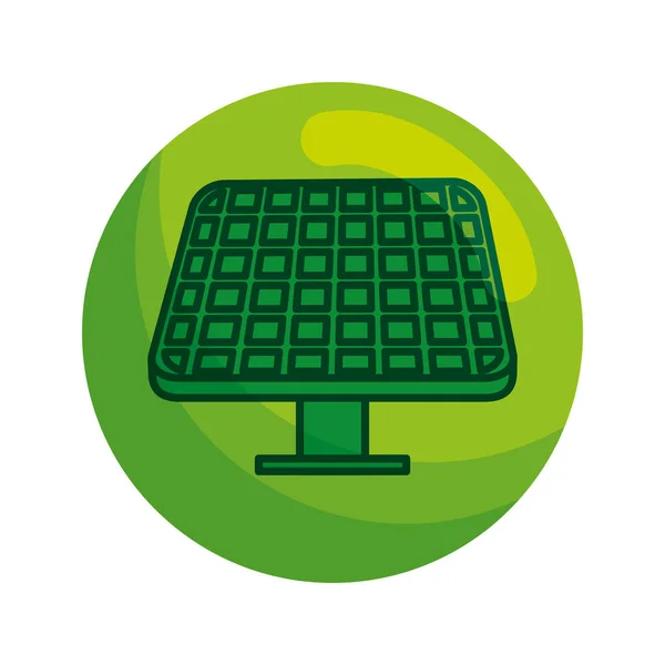 Ekologia energii paneli słonecznych — Wektor stockowy