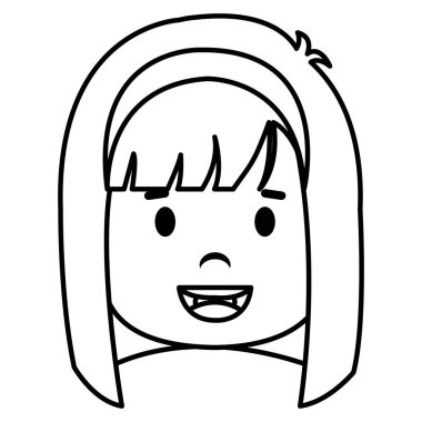 küçük kız kafa simgesi