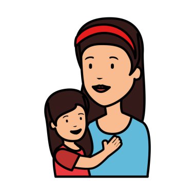 güzel anne kaldırma kız