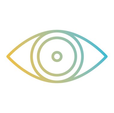 insan göz izole simgesi