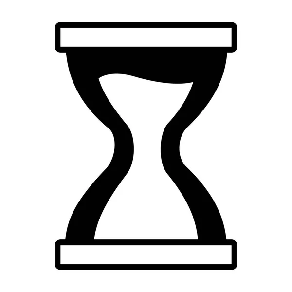 Orario orologio a clessidra — Vettoriale Stock