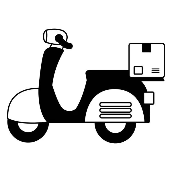 Scooter entrega rápida — Archivo Imágenes Vectoriales