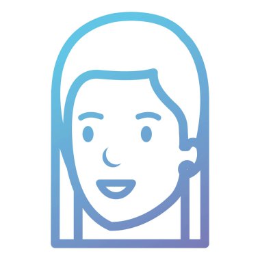 güzel ve genç kadın baş