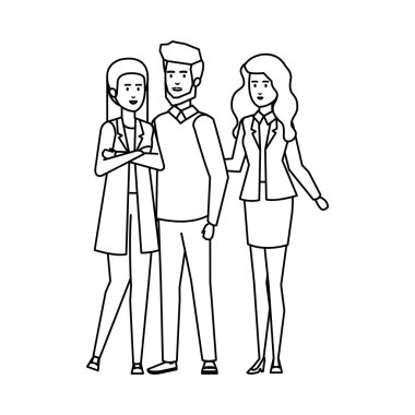 zarif iş insanlar avatarlar karakter