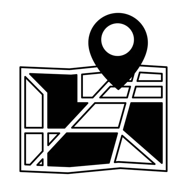 Mapa ubicación navegación — Vector de stock