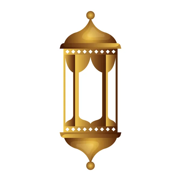 Рамадам Карем золота лампа, що звисає — стоковий вектор