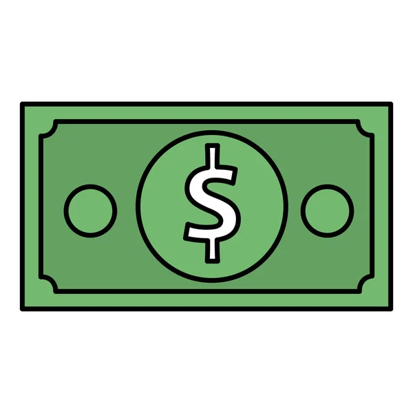 Значок денег в долларах — стоковый вектор