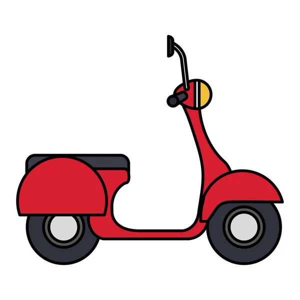 Scooter bici icono aislado — Vector de stock