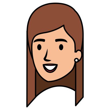 güzel bir kadın baş avatar karakter