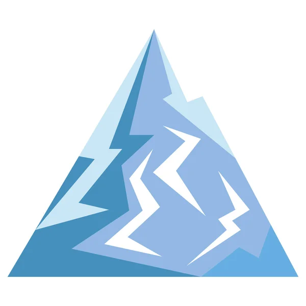 Ledová hora, ikona — Stockový vektor